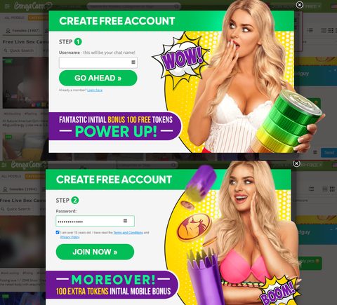 bongacams análise cadastro