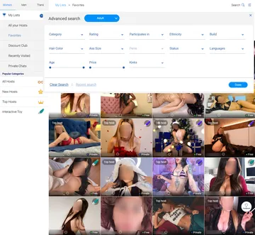 Captura de tela do site ImLive
