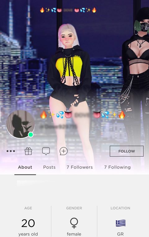 Perfil no Imvu