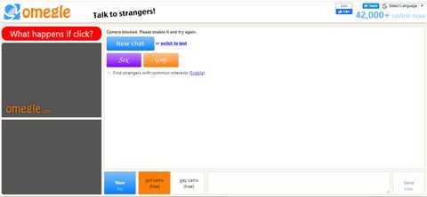 Chat por vídeo do Omegle