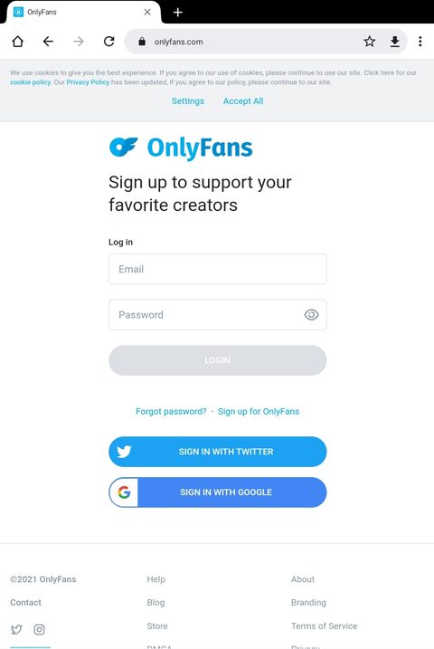 OnlyFans no celular