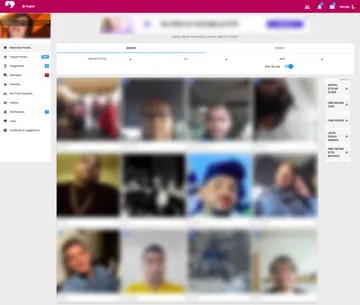 Captura de tela do site Waplog
