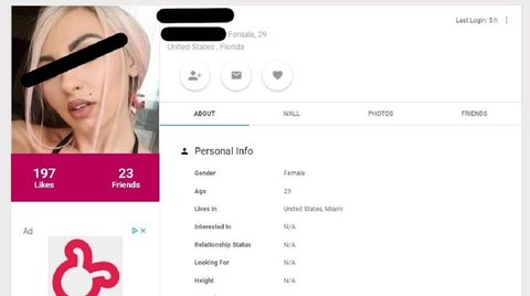 Perfil no Waplog