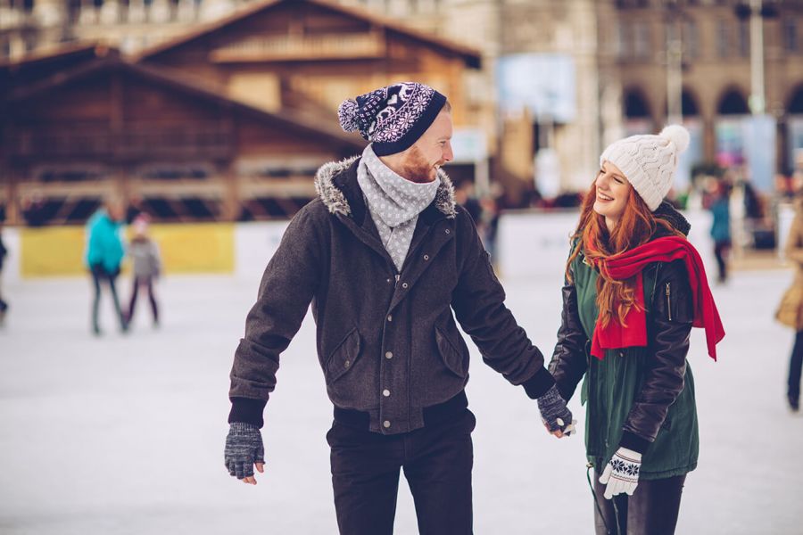 dia dos namorados iceskating